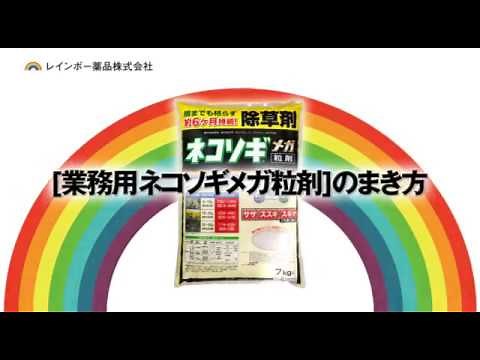 レインボー薬品 緑地管理の雑草対策には除草剤 ネコソギメガ粒剤の撒き方