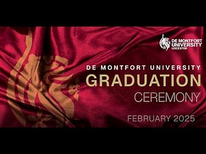 DMU Graduations February 2025: Friday 14 February 2pm