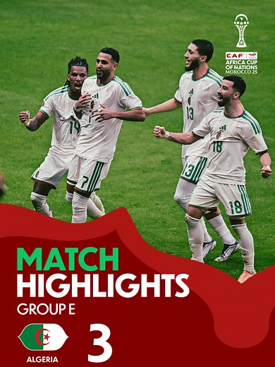 🎥 HIGHLIGHTS: 🇩🇿 3-0 🇸🇩 Algeria put on a show. Cruising to a win in their first #TotalEnergiesAFCON2025 match.