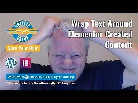 Elementor - Wrap text around Elementor created content