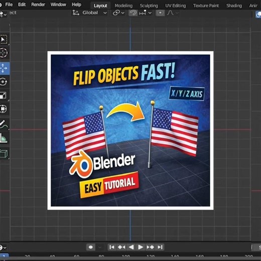 Stop Flipping Objects the WRONG Way in Blender! 🛑 #blender #3dmodeling #tutorial