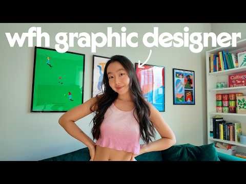 a realistic week in my life as a freelance graphic designer and creator in LA