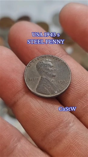 COIN COLLECTING: USA 1943 s ONE CENT #coin #coincollection #coinsworthmoney #coincollecting #uscoins