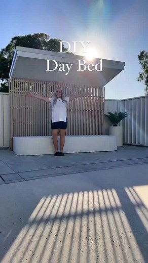 DIY DAY BED 🔨 All How To Videos Live on my IG now! Last Step is the cushion top! It does take time but we are almost done! #diyproject #diy #diyideas #diybackyard #diyprojects #doityourself #diylanscape #beforeandafter #diyvideos #diyvideo #easydiy #diys #diyhome #diytutorial #diyblogger #tutorial #diydaybed #diyrender #diyhomeprojects
