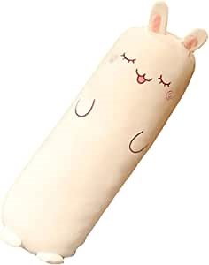 MUPI Long Plush Cute Body Pillows 27" Cuddle Stuffed Animal Shaped Bed Body Pillows Soft Cotton Plushies Doll Toy Gifts for Boys Girls Kids Adults (Bunny, 27 Inch)