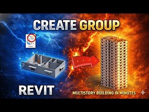 Revit Tutorial | Create Multistory Building using Create Group Tool (Hindi)