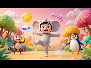 Animal Freeze Dance | Fun Movement & Freeze Game Song for Kids | Dance, Move & Pause