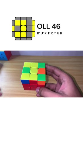 How to Solve a Rubik's Cube 3x3: OLL Case 46 Explained