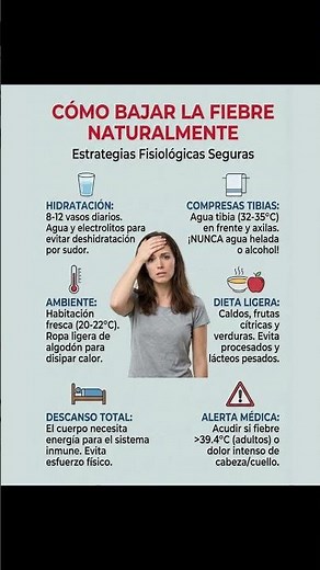 El truco que todos usan para bajar la fiebre rápido #remedios #casa