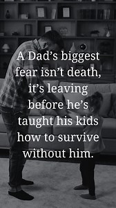 449K views · 9.3K reactions | He’s not afraid to die… he’s afraid his kids won’t be ready when he’s gone. #mentalhealth #dad #father #men #dadlife #fathersday #life #pain #kids #family #children | Dads Matter Everywhere | Facebook