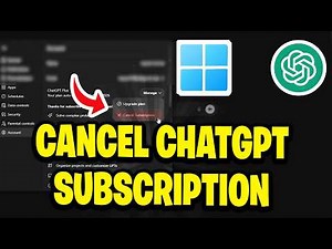 How To Cancel ChatGPT Subscription (Step By Step)
