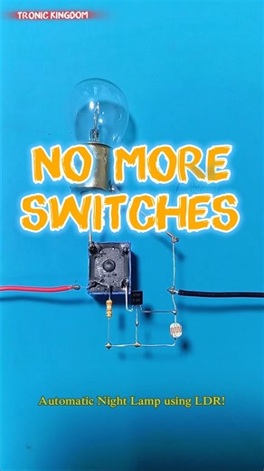 Automatic Night Lamp Using LDR 🌙💡 | No Switch Needed!
