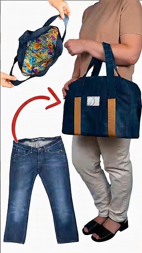 DIY Handbag from Old Jeans Miarti🪡🧵✂️ 👜✌️