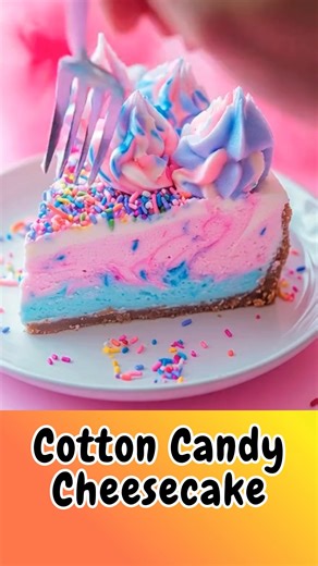 Cotton Candy Cheesecake: Dreamy, Fluffy, Sweet & Magical. A Whimsical Dessert for Any Celebration! 🎂🦄 | Tasty Gastronomic