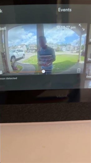 Spraying silly string on my doorbell #cool #funny #silly #subscribe #like #share