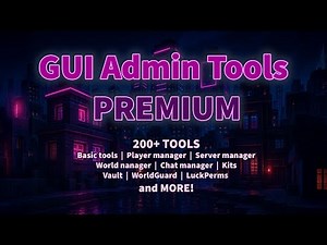 ⛏️ GUI Admin Tools PREMIUM ⛏️ - ALL IN ONE Minecraft Spigot Plugin