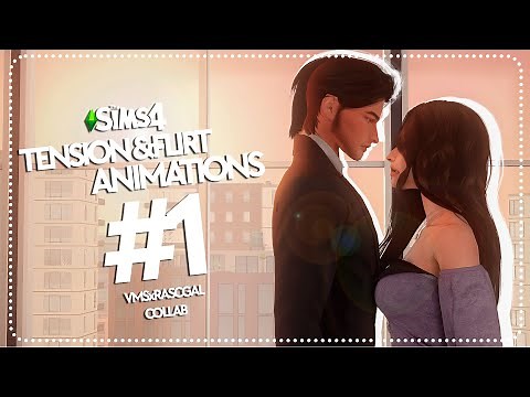 Sims 4 Animation Pack | TENSION & FLIRT #1 | VMSIMS X RASCGAL COLLAB (FREE ACCESS)