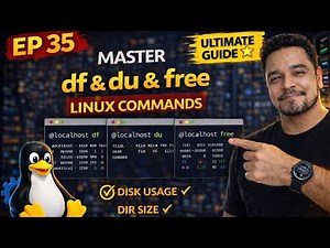 Linux Disk Space Commands Explained 🔍 df, du, free with Real Examples (Hindi)