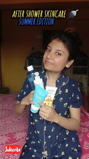 My unsponserd morning skincare routine 🚿🎀 after shower #ytshorts #skincare #morningroutine