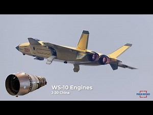 The China PLAAF J-20 Fighters will Powered by Domestically Developed WS-10 Engines
