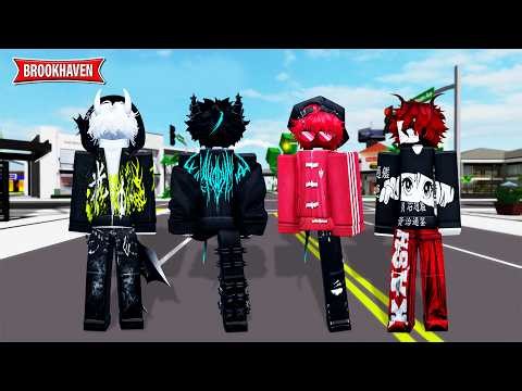 OUTFIT EMO SLENDER FOR BOY (CODE & KORBLOX) In Brookhaven - Roblox Part 38