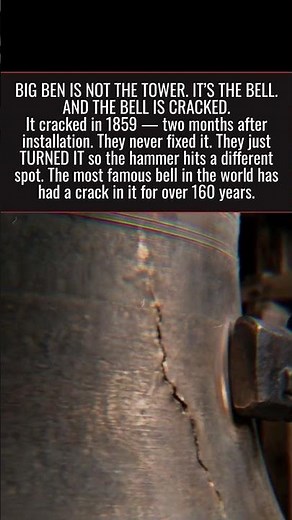 Big Ben Has Been Cracked Since 1859. They Turned It And Kept Ringing.