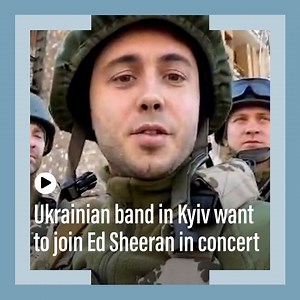 1.8M views · 141K reactions | Ukrainian band fighting in Kyiv want to join Ed Sheeran in 'Concert for Ukraine'. Stay updated on the latest: news.ae/3sOZGrf | The National | Facebook