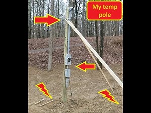 Ep#263 How to make a temporary power pole by switching an underground temp pole to an overhead pole