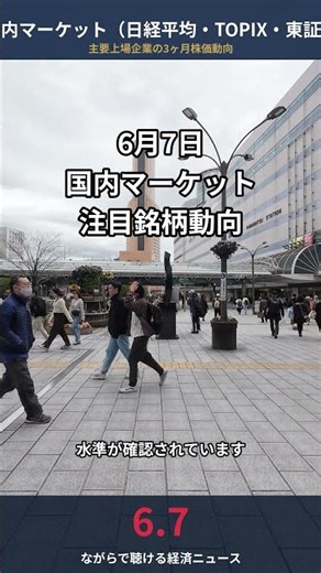 【6/7 国内マーケット】大日本印刷・しずおかFG・セイコーエプソン 3ヶ月株価推移まとめ #経済ニュース #Shorts