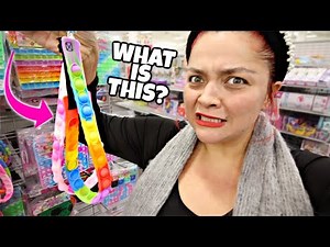 WEIRDEST Pop-it’s I’ve ever seen! No Budget Fidget Toy Shopping