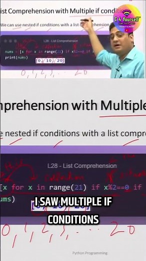 Python Basics Recap: Flattened Lists, If-Else, & Nested Loops Explained! #shorts