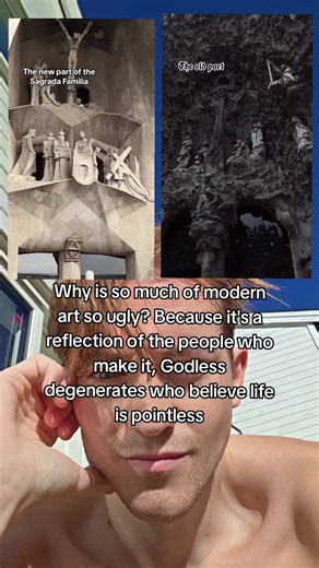 Why is post modern art, architecture, music, hell even video games so lame, bad, soulless and ugly these days? Because it's literally a reflection of the godless degenerate people who make it. They are ugly so they hate what is beautiful. Beauty is not subjective because this world was created by God with intention. And these people are degenerates because they deviate from the moral standard that God has provided for us. So they make women ugly in videogames and replace beautiful cathedrals wit