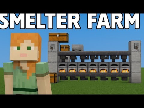 Easiest AUTO SUPER SMELTER in Minecraft (1,21)