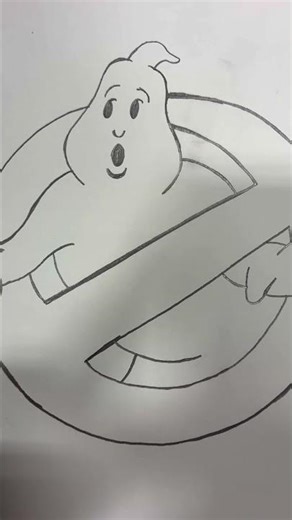 Ghostbusters Icon Logo with Drawing Pencil #ghostbusters