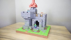 Minecraft ペーパークラフト 「小さいお城」