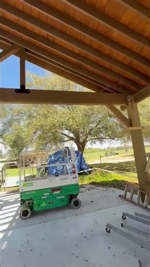 Large Pavilion Project Coming Along | Houston Deck & Shade