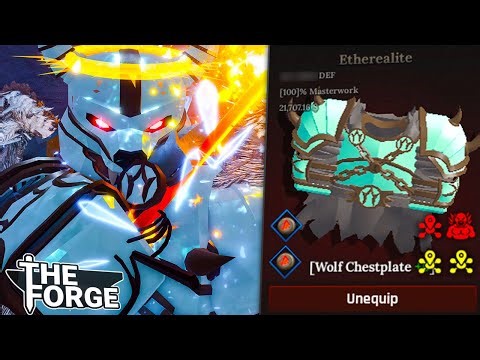 Losing My MIND Crafting ETHEREALITE WOLF Armour In The FORGE!