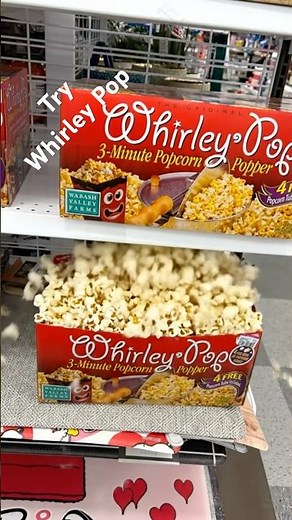 TRY WHIRLY POP POPCORN 3 MINUTE POPPER #whirleypop #popcorn #popcornmachine