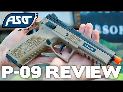 ASG CZ P-09 Airsoft Pistol Unboxing & Review - Airsoft Station Gun Review