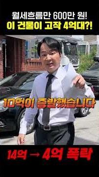 "Insane." Did a war break out in Suwon? Why is this near-new multi-family building only 400 milli...