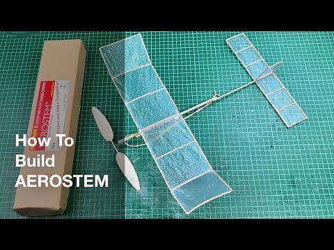 How To Build Laser Cut Kit Aerostem Indoor Free Flight Model