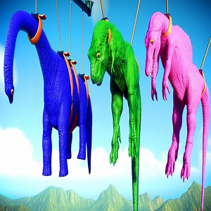 428K views · 5.8K reactions | T-Rex Colors Vs Red Indominus Vs Spinosaurus , Big Dinosaurs Fight Jurassic World Evolution 2 | Learn colors learn animals name and sound | Facebook