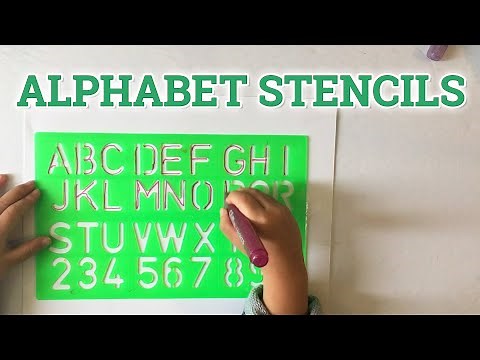 How to use ALPHABET STENCILS | write CAPITAL LETTERS and numbers