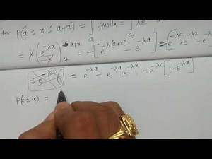 Lack of Memory Property of Exponential distribution - BSc Statistics
