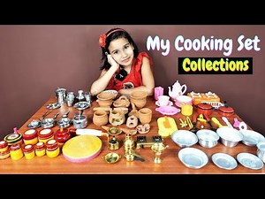 My Kitchen Set collections / Miniature cooking set collections| #LearnWithPari
