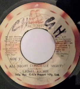 Lionel Richie - All Night Long (All Night) / Wandering Stranger