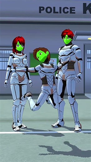 Transformasi Polisi Keluarga Zombie 🤯🥶👮#sakuraschoolsimulator #sss #ytshorts #shortsviral