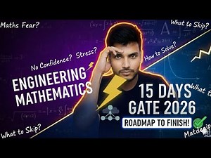 Engineering Mathematics 15 Days Roadmap🔥✅| GATE CSE 2026