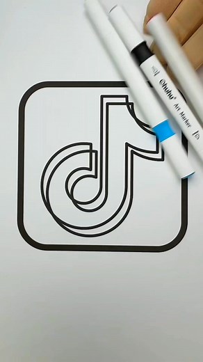 83K views · 1.4K reactions | Tiktok logo asmr colouring! #Tiktok #coloringtiktok #drawings | Colour With Deisy | Facebook