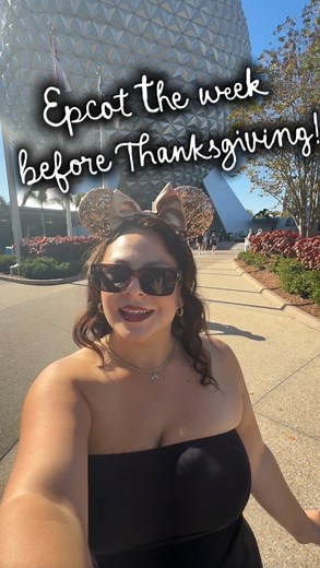 1.7K views · 65 reactions | I’m starting to think the time to visit Disney is the week BEFORE a Thanksgiving. The crowds were low and the Christmas vibe was high. We had a great time learning all about the countries through the Kidcot adventure. (Next Disney video I post will be all about it) 懶 Don’t worry about the lady in the background, just my sweet mama being funny ❤️ | Brooke Mydlo | Facebook